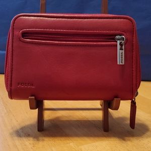 Small zip around Fossil wallet